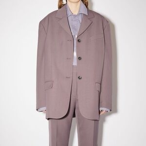 Acne Studios Oversized Suit Set – Jacket + Trousers in Mauve Purple